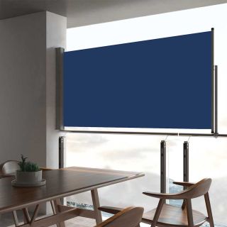 lahtitõmmatav terrassi külgsein, 80 x 300 cm, sinine