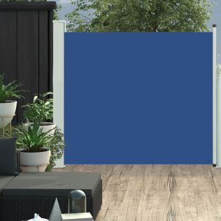 lahtitõmmatav terrassi külgsein, 100 x 300 cm, sinine