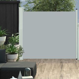 lahtitõmmatav terrassi külgsein, 100 x 300 cm, hall