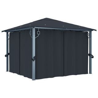 varikatus kardinaga 300 x 300 cm, antratsiithall, alumiinium