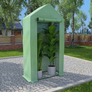 kasvuhoone terasest raamiga 0,5 m² 1 x 0,5 x 1,9 m