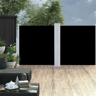 lahtitõmmatav külgsein, must, 120 x 600 cm