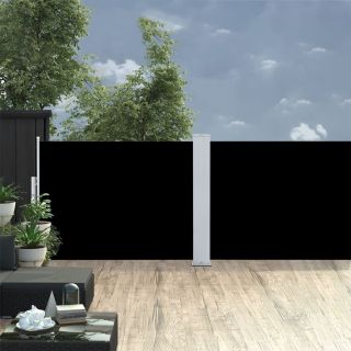 lahtitõmmatav külgsein, must, 120 x 1000 cm