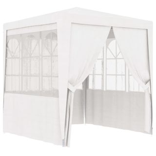 professionaalne peotelk külgseintega 2,5 x 2,5 m valge 90 g/m²