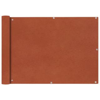 Балконная ширма из ткани Оксфорд, 75 x 600 см, терракотовая