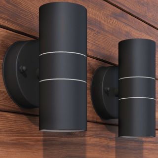 LED-valgustid õue 2 tk, roostevaba teras, üles/alla suunatud