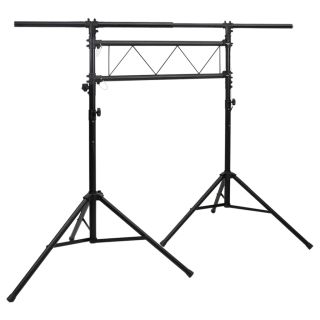 valgustuse statiiv, must, 238x115x(180-300) cm, teras