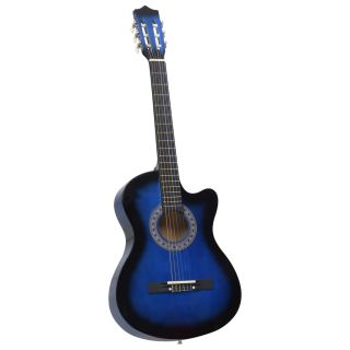 Western klassikaline kitarr 6 keelega, sinine, varjuga, 38''