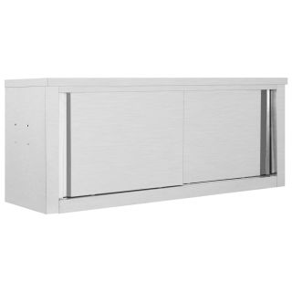 köögi seinakapp liugustega, 120 x 40 x 50 cm, roostevaba teras