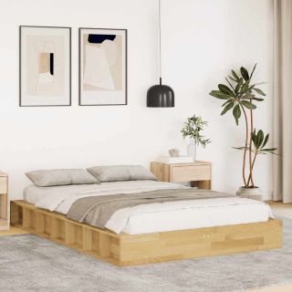 voodiraam ilma madratsita 120x200 cm Täispuidust tamm