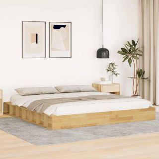 voodiraam ilma madratsita 180x200 cm Täispuidust tamm