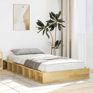 voodiraam ilma madratsita 90x190 cm Täispuidust tamm