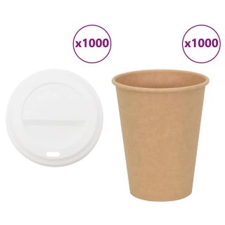 kaanega paberist kohvitassid 1000 tk 12 untsi 300 ml