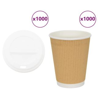 kaanega paberist kohvitassid 1000 tk 12 untsi 300 ml