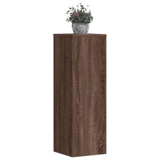 taimealused 2 tk, pruun tamm, 33 x 33 x 100 cm, tehispuit