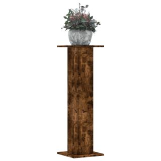 taimealused 2 tk, suitsutatud tamm, 30x30x95 cm, tehispuit