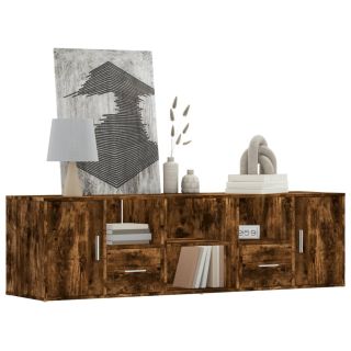 nurgakapp, suitsutatud tamm, 160x40x45 cm, tehispuit