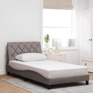 Voodiraam ilma Madratsita Taupe 100x200 cm kangas