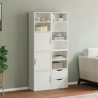 Külgkapid 4 tk ODDA, valge, 40x24x79 cm täispuidust mänd