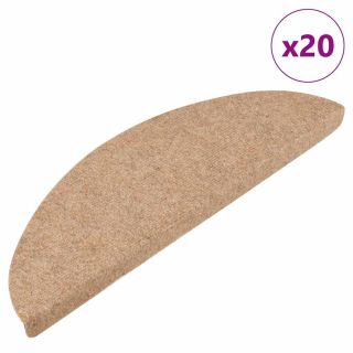 самоклеящиеся коврики для лестницы 20 шт., бежевые, 65 x 22,5 x 3,5 см