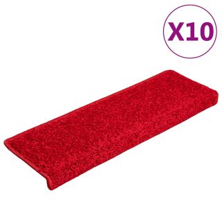 Коврики для лестницы 20 шт., 65 x 21 x 4 см, красные