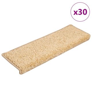 Коврики для лестницы 30 шт., 65 x 21 x 4 см, коричневые