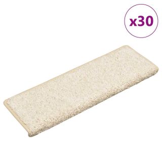 Коврики для лестницы 30 шт., 65 x 21 x 4 см, белые