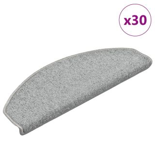 Коврики для лестницы 30 шт. светло-серые 65x24x4 см