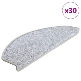 Коврики для лестницы 30 шт. светло-серые 65x24x4 см
