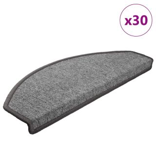 Коврики для лестницы 30 шт. темно-серые 65x24x4 см