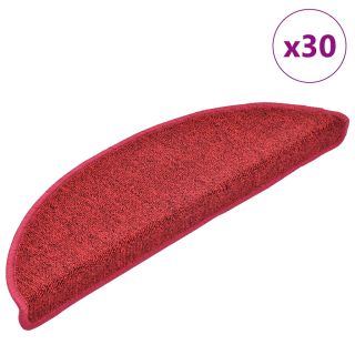 Коврики для лестницы, 30 шт., бордовые, 56x17x3 см