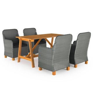 5-osaline aia söögikomplekt, helehall