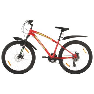 mägiratas 21 käiguga 26'' ratas 36 cm, punane