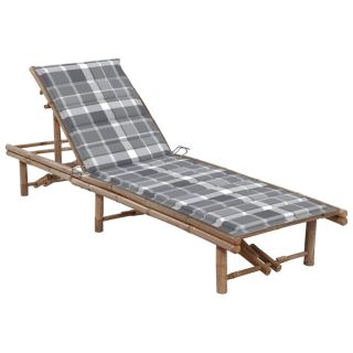 päevitustool istmepadjaga, bambus