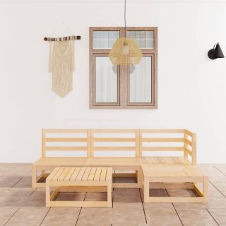 5-osaline aiamööbli komplekt, männipuit