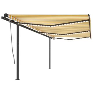automaatne varikatus, LED, tuuleandur, 6x3,5 m, kollane/valge