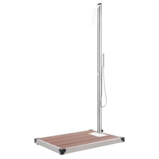 aiadušš pruuni alusega, 225 cm, roostevaba teras