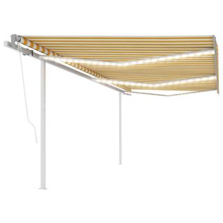 automaatne varikatus, LED, tuuleandur, 6x3,5 m, kollane/valge