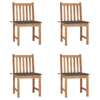 aiatoolid patjadega, 4 tk, tiikpuu