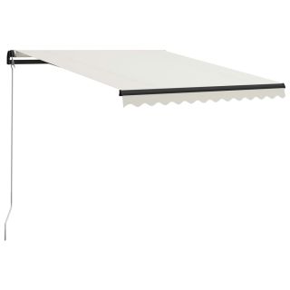 käsitsi sissetõmmatav varikatus, 300 x 250 cm, kreemjas