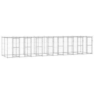 koeraaedik katusega, tsingitud teras, 19,36 m²