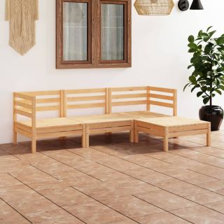 4-osaline aiadiivanikomplekt, täismännipuit