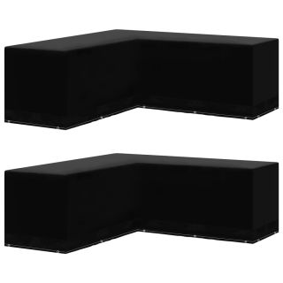 aiamööbli katted L-kujulised, 2 tk, 250 x 250 x 90 cm