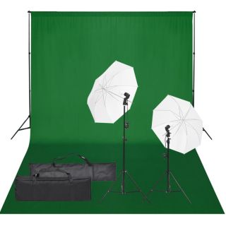 fotostuudiokomplekt valgustuse ja taustapildiga
