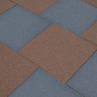 Коврики защитные напольные, 24 шт., резиновые, 50 x 50 x 3 см, серые
