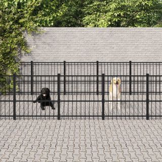 Клетка для собак, сталь, 19,76 м²