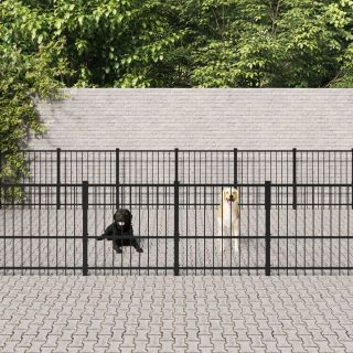 Клетка для собак, сталь, 28,23 м²