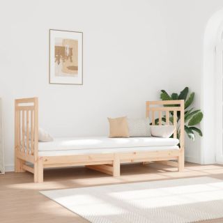 väljatõmmatav päevavoodi, 2 x (90x190) cm, männipuit