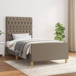 Каркас кровати без матраса Ткань Taupe 100x200 см