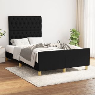 Каркас кровати без матраса Ткань черная 120x200 см